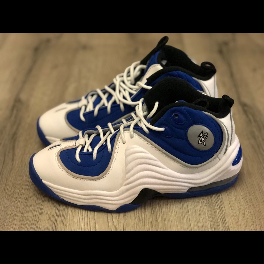 🛑SOLD🛑NIKE AIR PENNY 2 RETRO WHITE COLLEGE BLUE 4.5Y GS - Picture 3 of 8